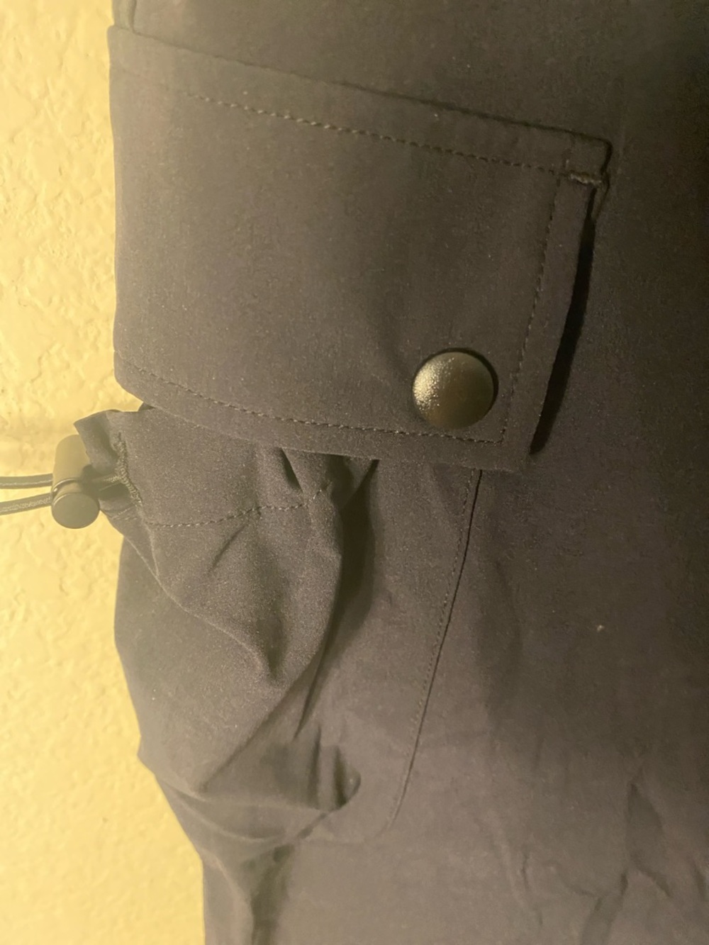 Mono B Black Maxi Cargo Skirt with Side Drawstring Pockets - Picture 4 of 9